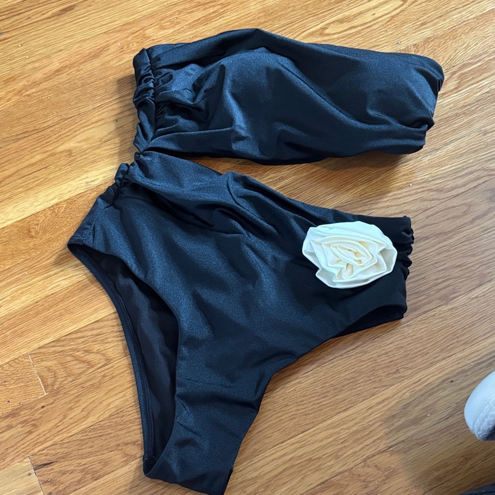 Swimsuits For All Black and Cream Swimwear